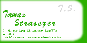 tamas strasszer business card